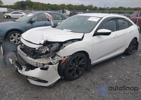 2017 Honda Civic Sport from USA, damaged, VIN SHHFK7H44HU231256